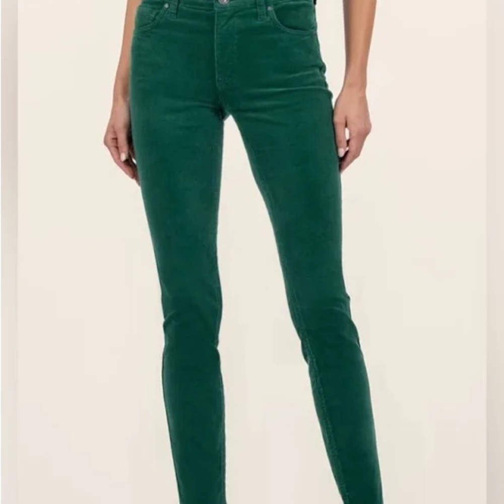Stylish Green Corduroy Pants